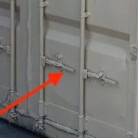 Secure Closing Cargo Doors with Locking Rods