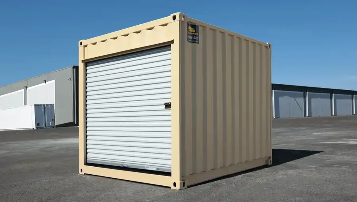 A 10ft shipping container