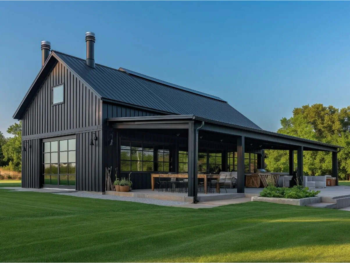 A barndominium.