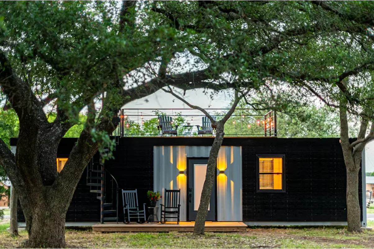 A container home.