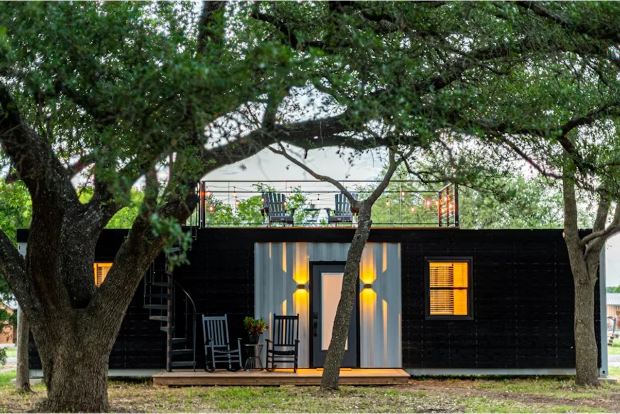A container home.