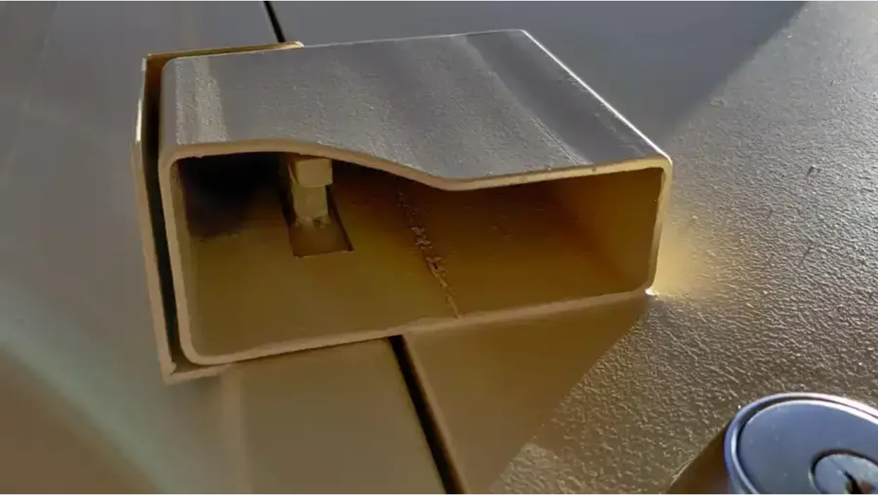 A man door lockbox for shipping containers.