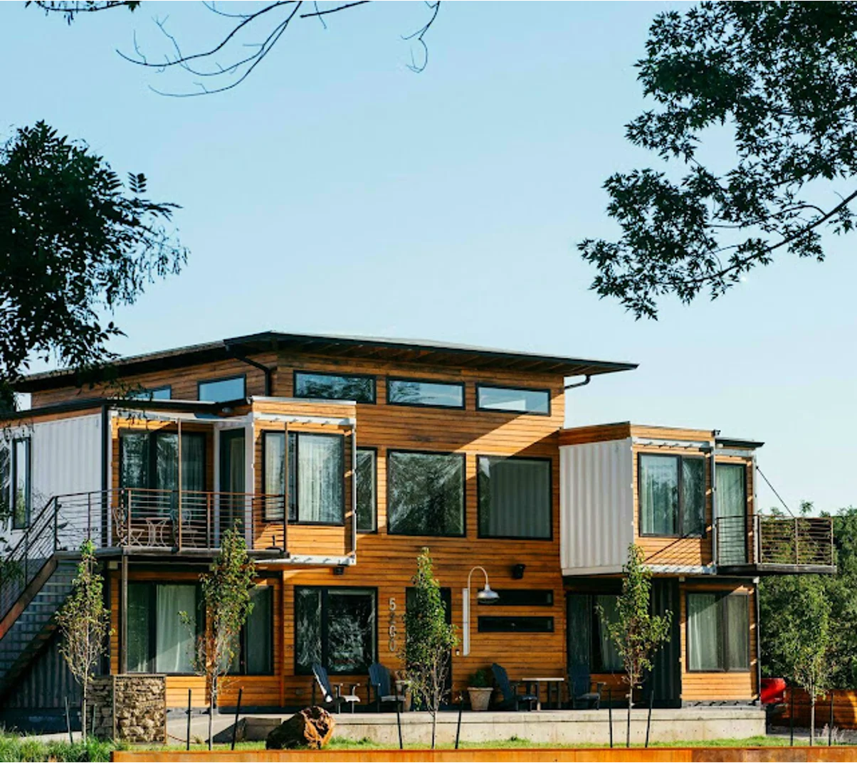 A shipping container home