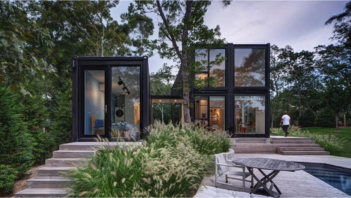 A shipping container home