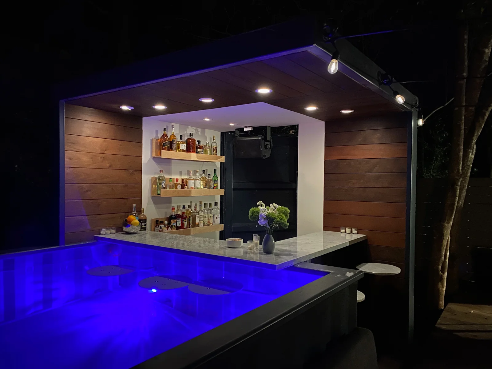 A shipping container pool