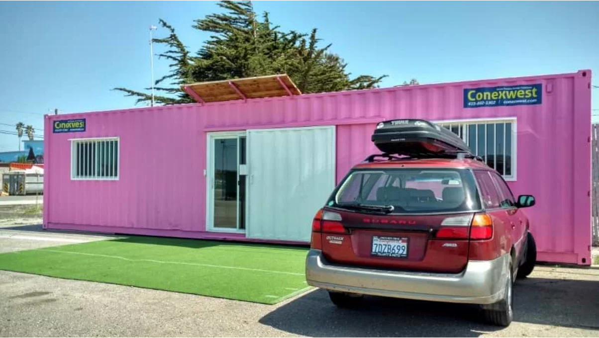 An office container space.