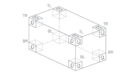 Corner casting