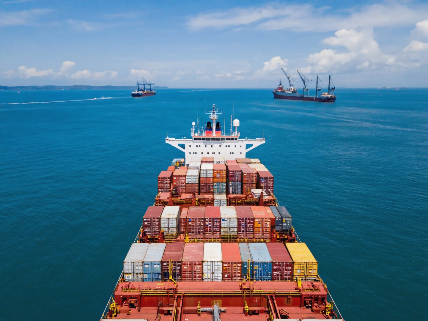Modern container ships