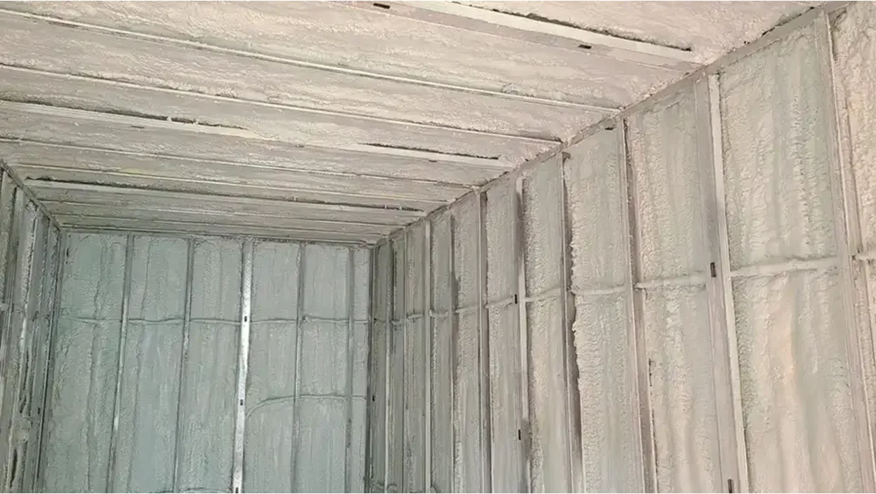 Spray foam insulation