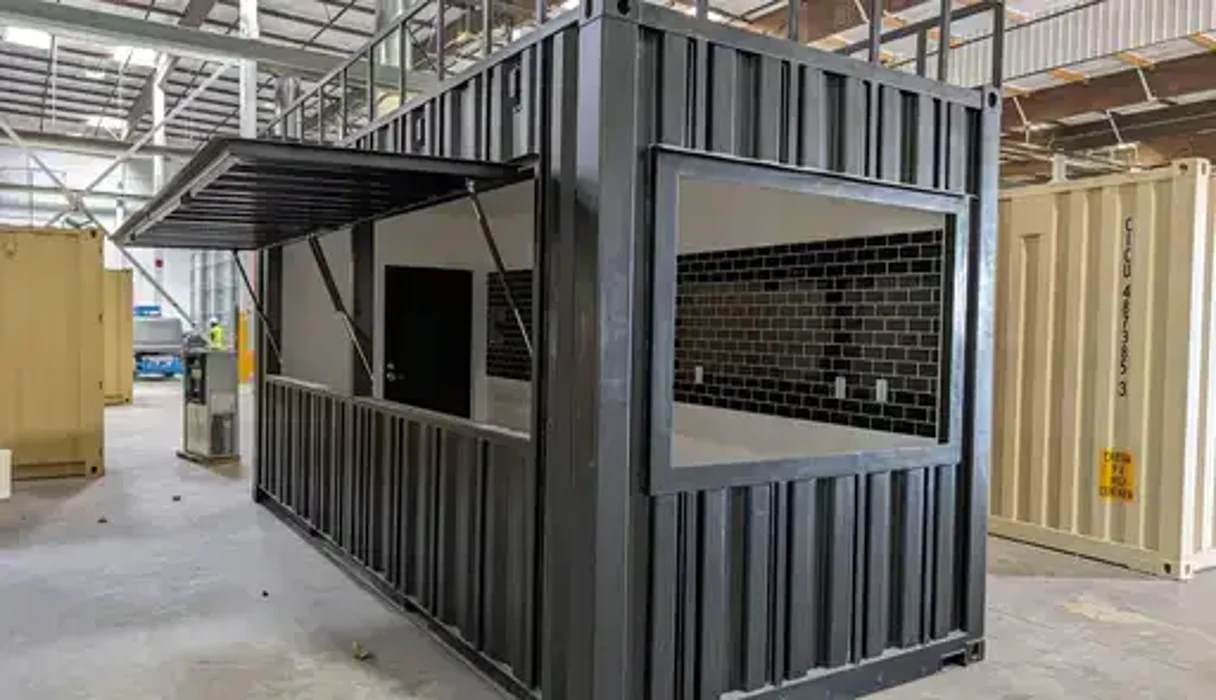 Shipping Container with Awning: Features, Dimensions, Add-Ons & Costs ...