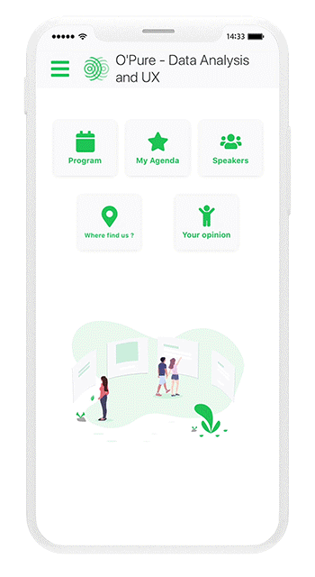 application conférence personnalisable