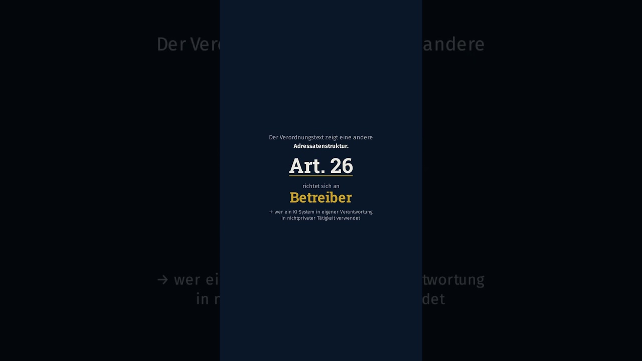 Wer haftet beim KI-Einsatz im Unternehmen? (Art. 26 AI Act)