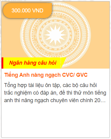 Tiếng anh giảng viên chính
