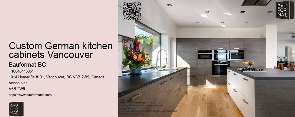 Custom German kitchen cabinets Vancouver