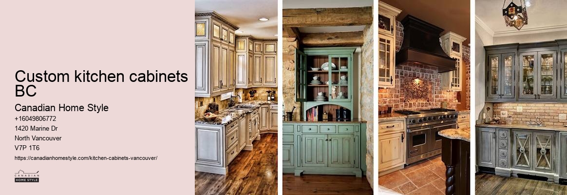 Custom kitchen cabinets BC