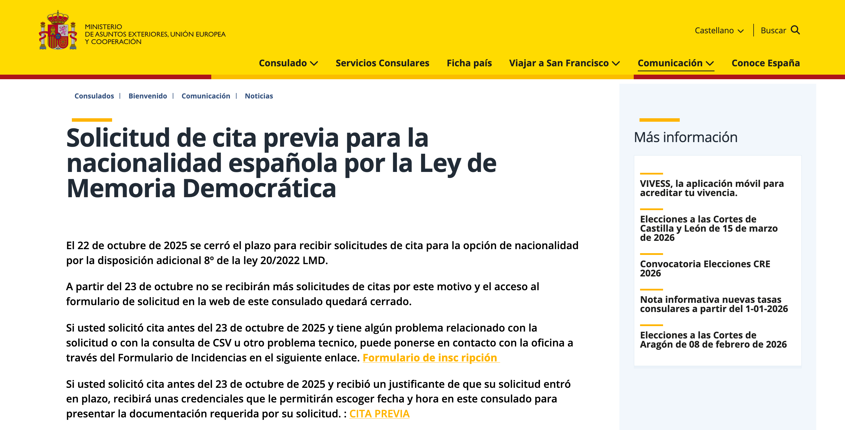 Click CITA PREVIA