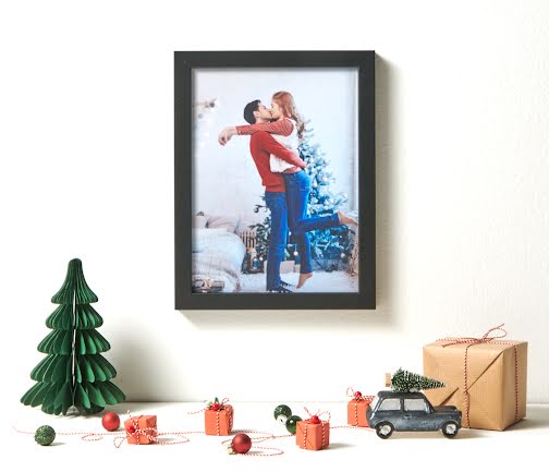 Quadro Cornice Legno Natale - PhotoSì