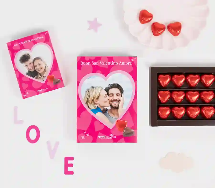 Regalo San Valentino: Cioccolatini Majani personalizzati