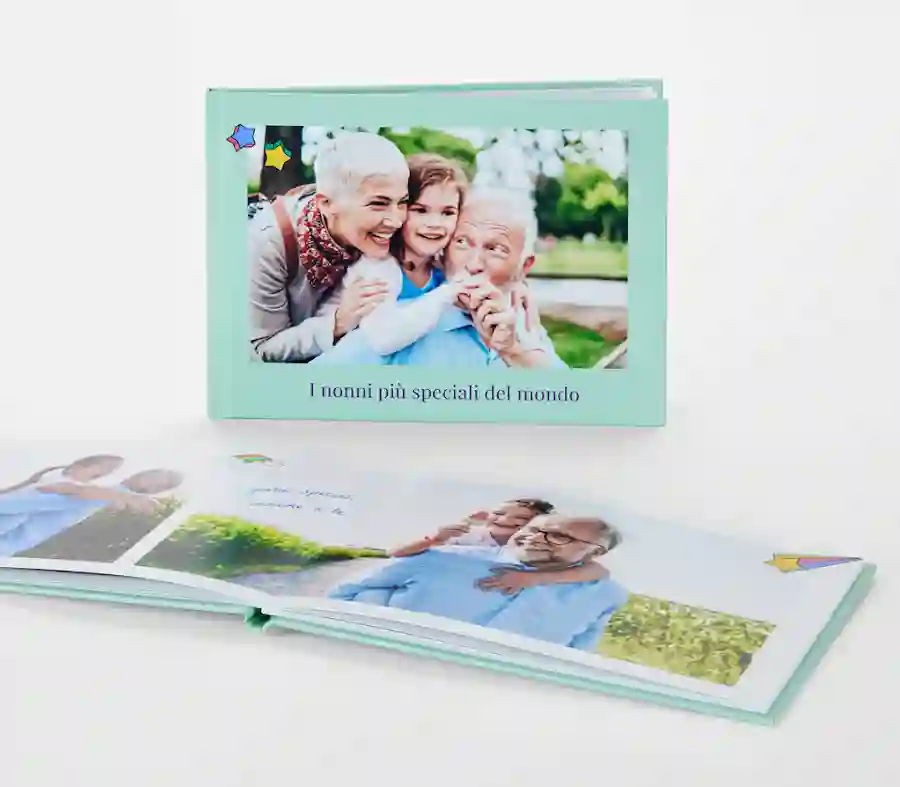 PV Grafik Calendario Bambini Personalizzato con Foto,Regalo Nonni,Regalo  Madrina, Calendario Personalizzato con Foto 2023,Scatola Inclusa,  Calendario