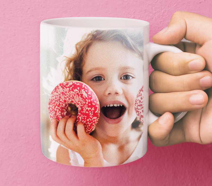 Tazza personalizzata per il viso del bambino, tazza fotografica