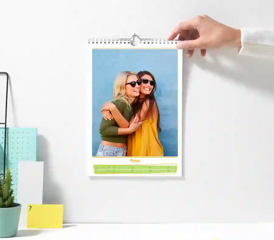 Calendario Personalizzato con Foto Tema Celeste – Smart Print