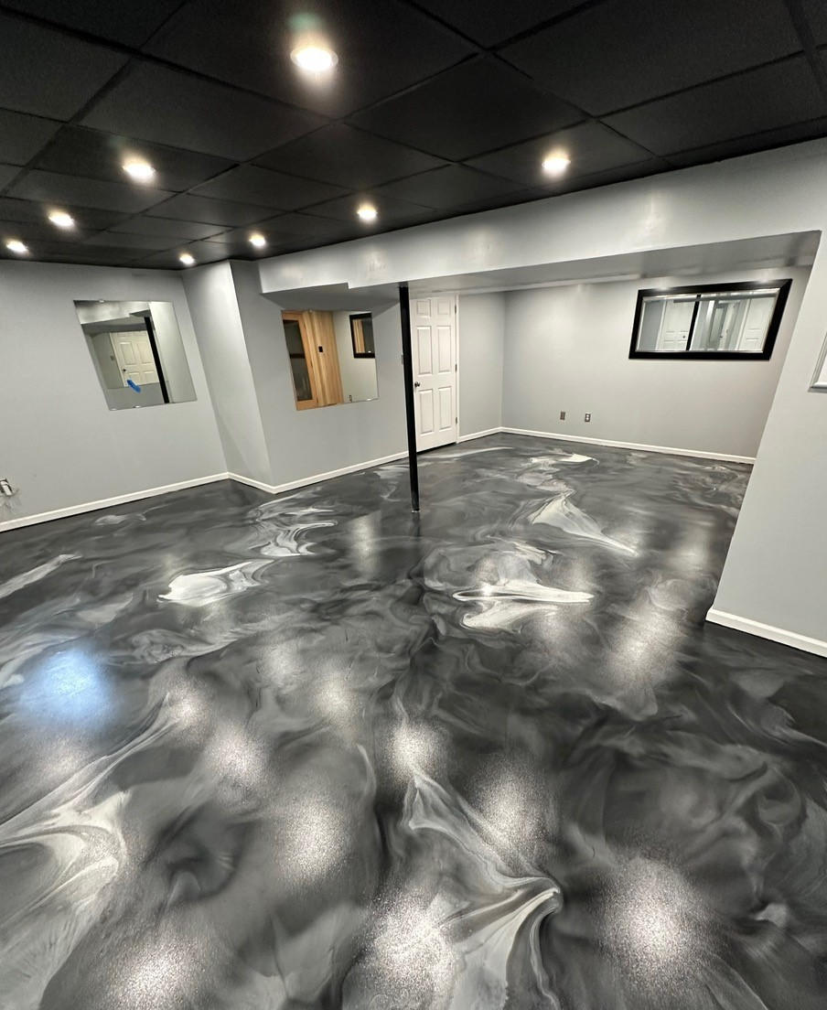 Artistic Metallic Epoxy Coatings
