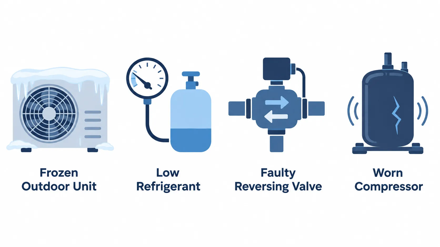 Common causes of heat pump not heating in coastal Delaware homes