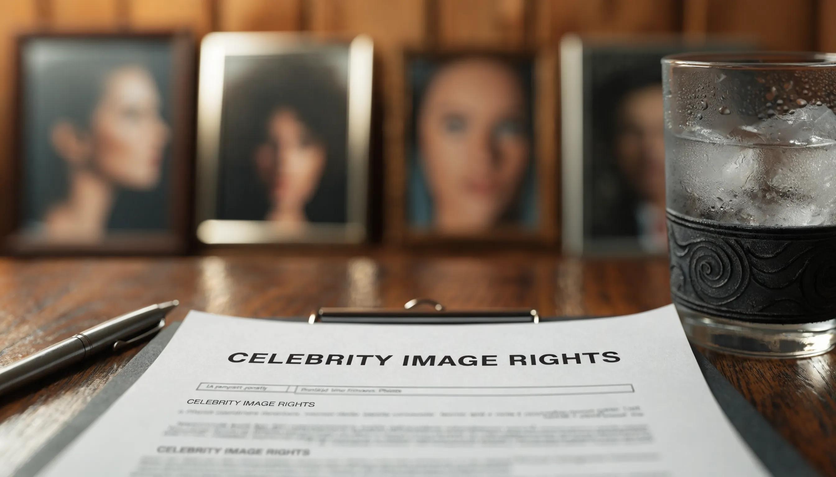 Legal document about celebrity image rights in 2026