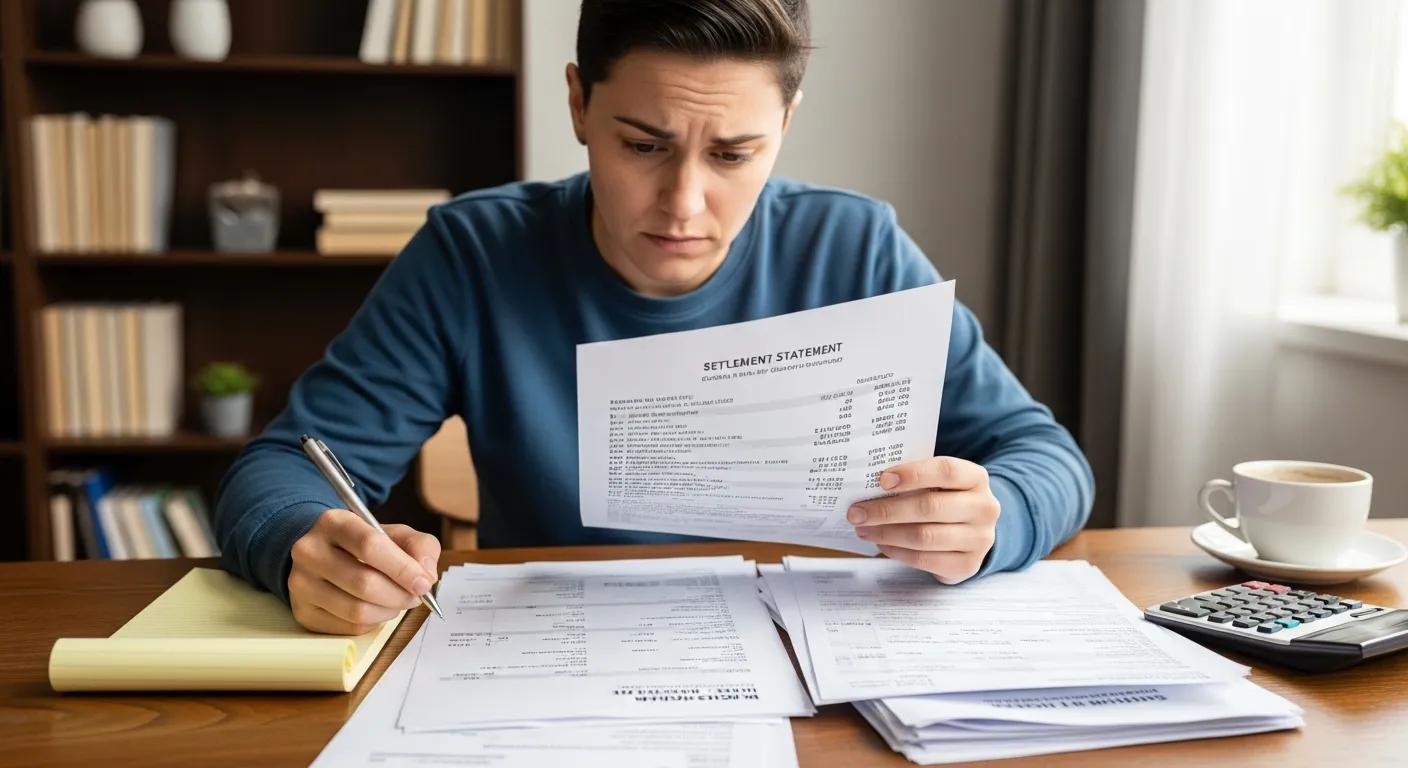 graphic of medical bills and documents related to settlement values