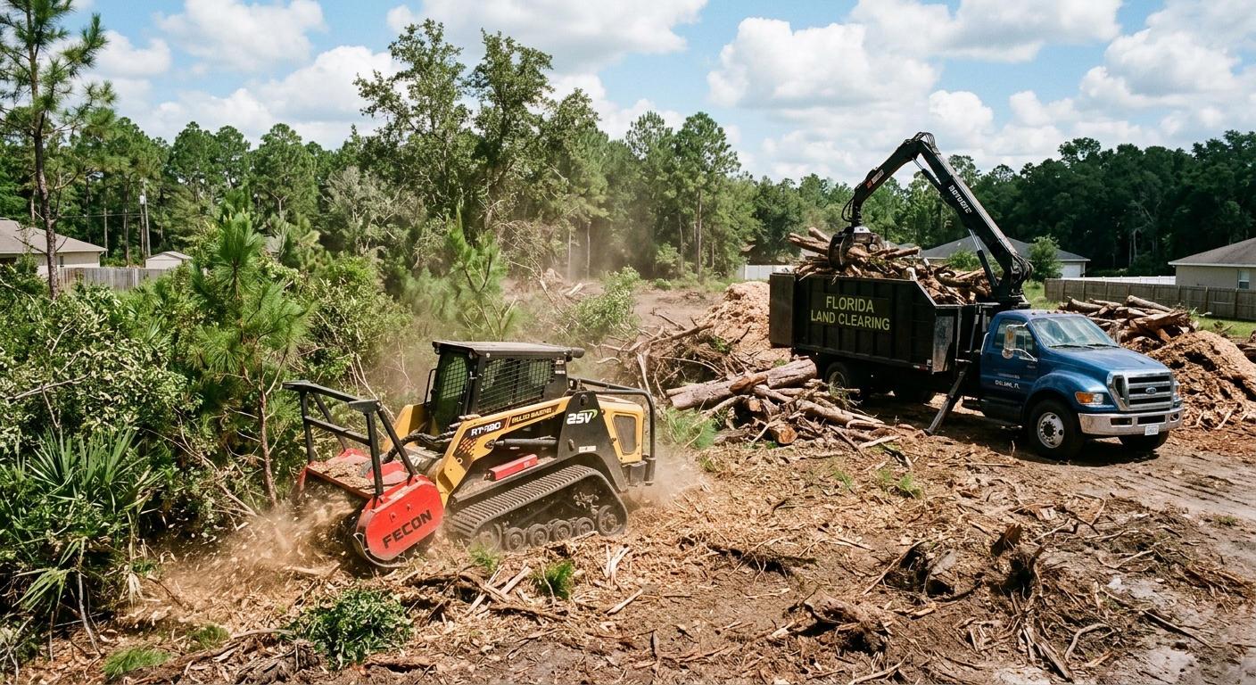 Land Clearing, Forestry Mulching, and Debris Hauling in DeLand