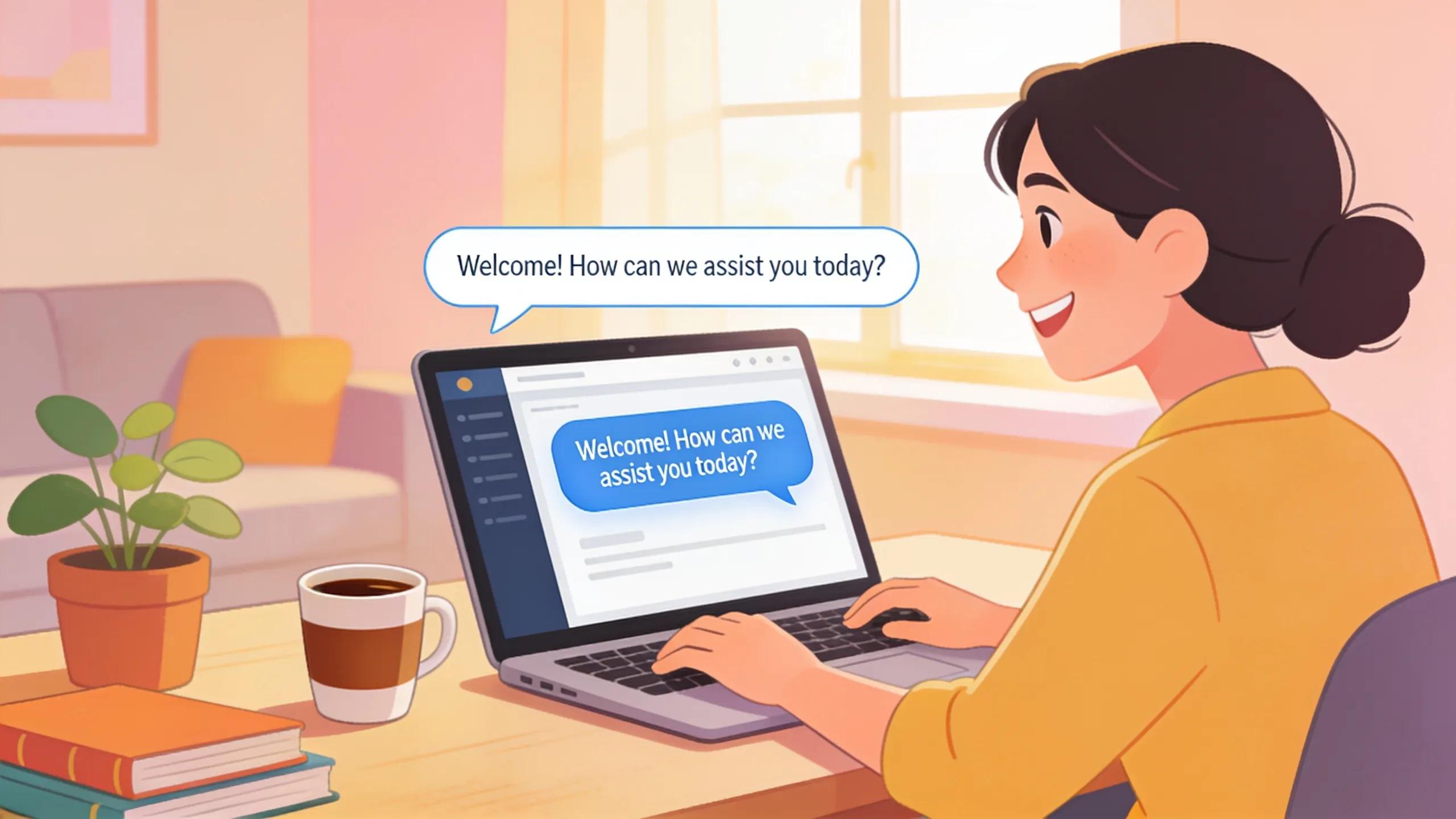 User engaged with customer support via online portal, showcasing convenience in managing payday loans