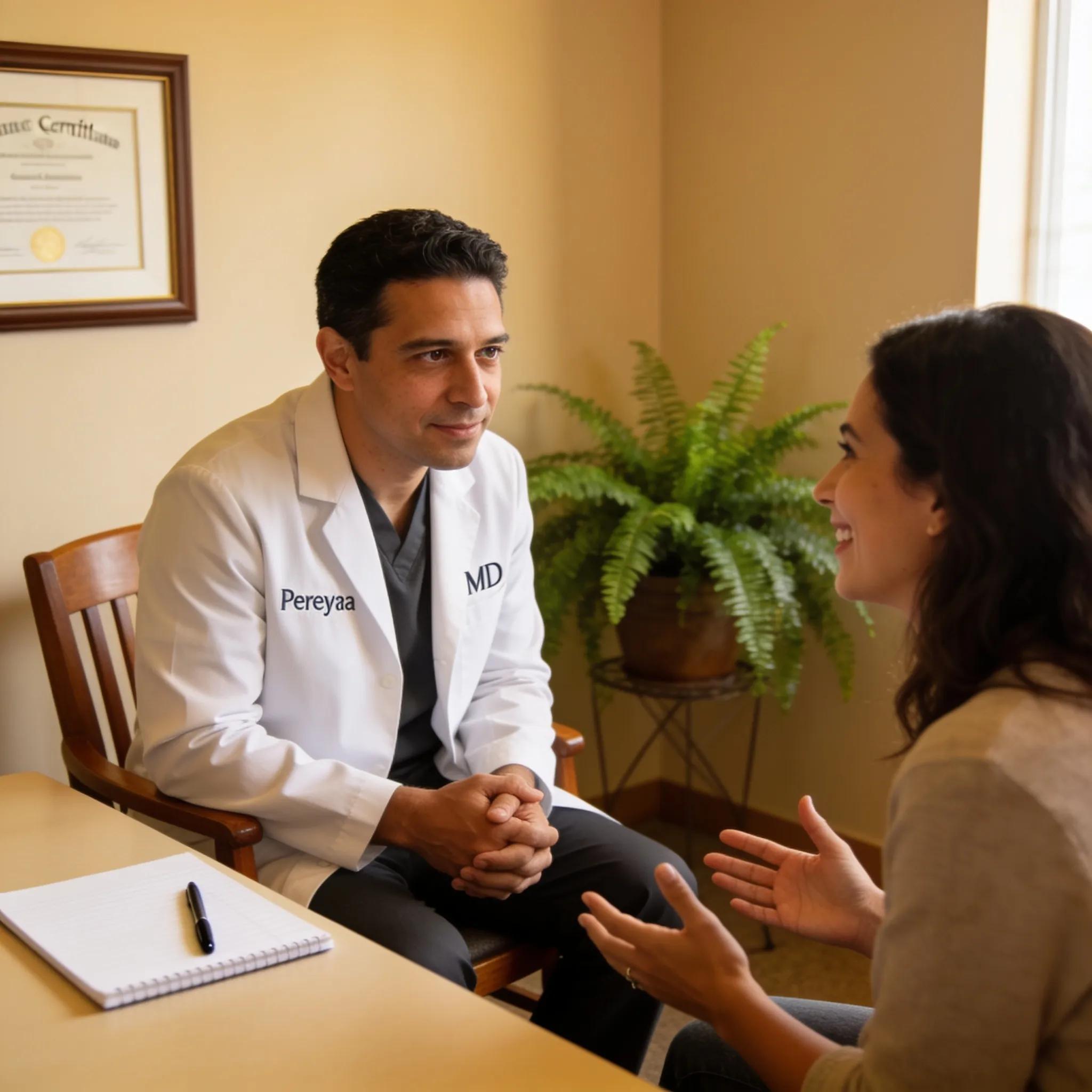 Patient consultation experience highlighting personalized care in regenerative therapies