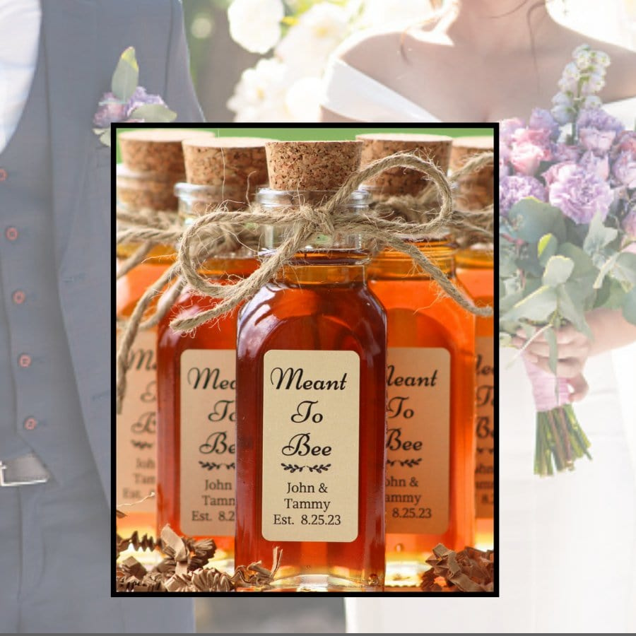 Charming Custom Honey Jars for Memorable Wedding Favors