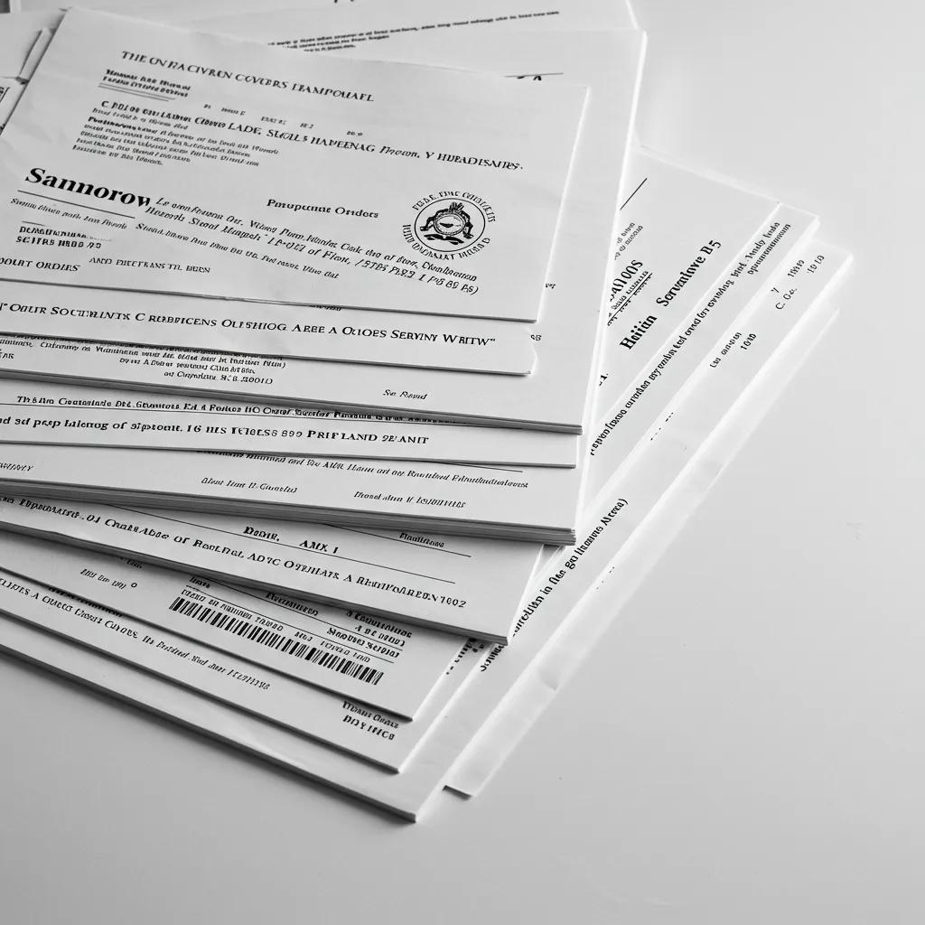 Range of legal documents handled for process serving in the Heathrow area