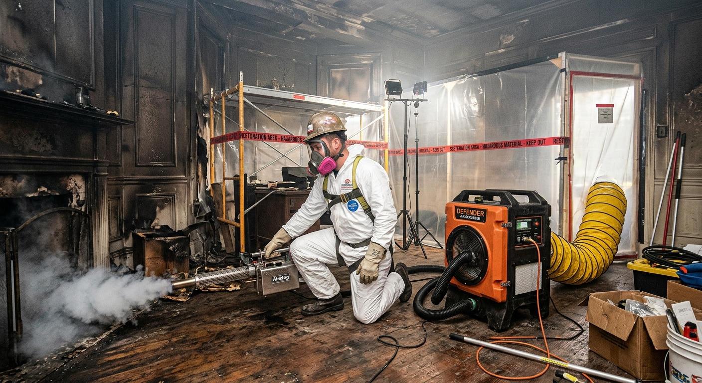 Neutralizing Smoke Odor and Confirming Safe Clearance