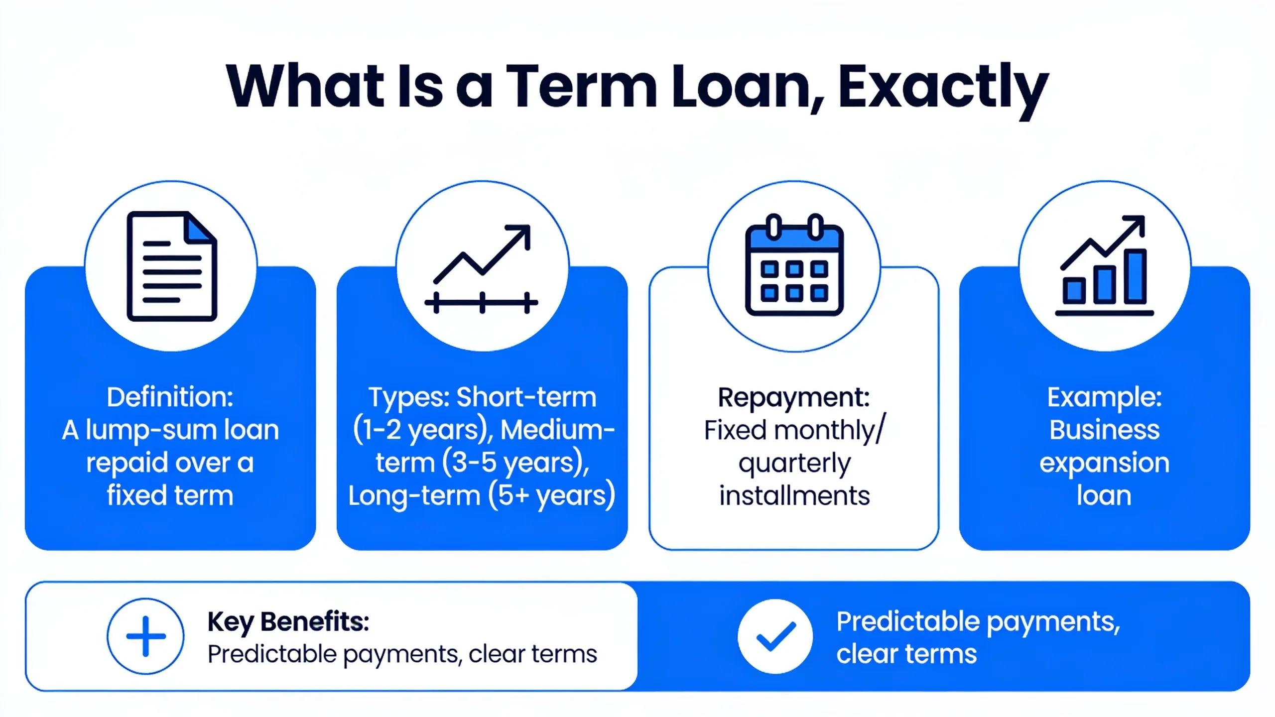 Business owner reviewing term loan paperwork with a financing advisor