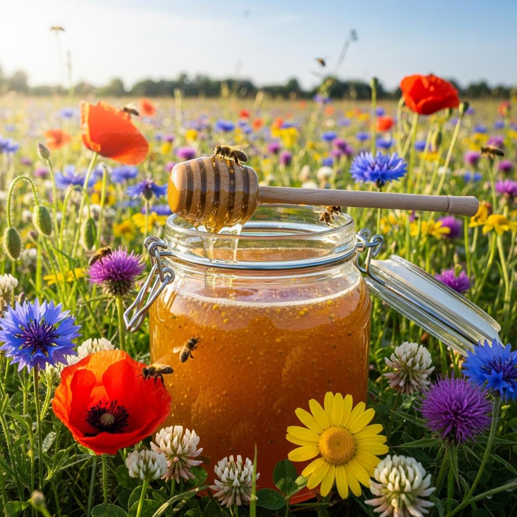 The Sweet Taste of Raw Wildflower Honey