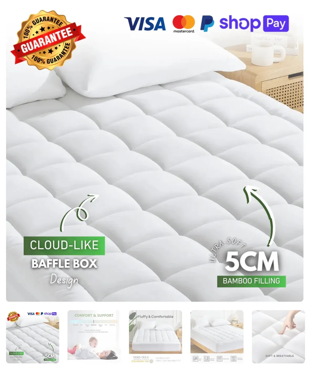 Close-up of bamboo quilt cover showcasing its soft texture and luxurious feel
