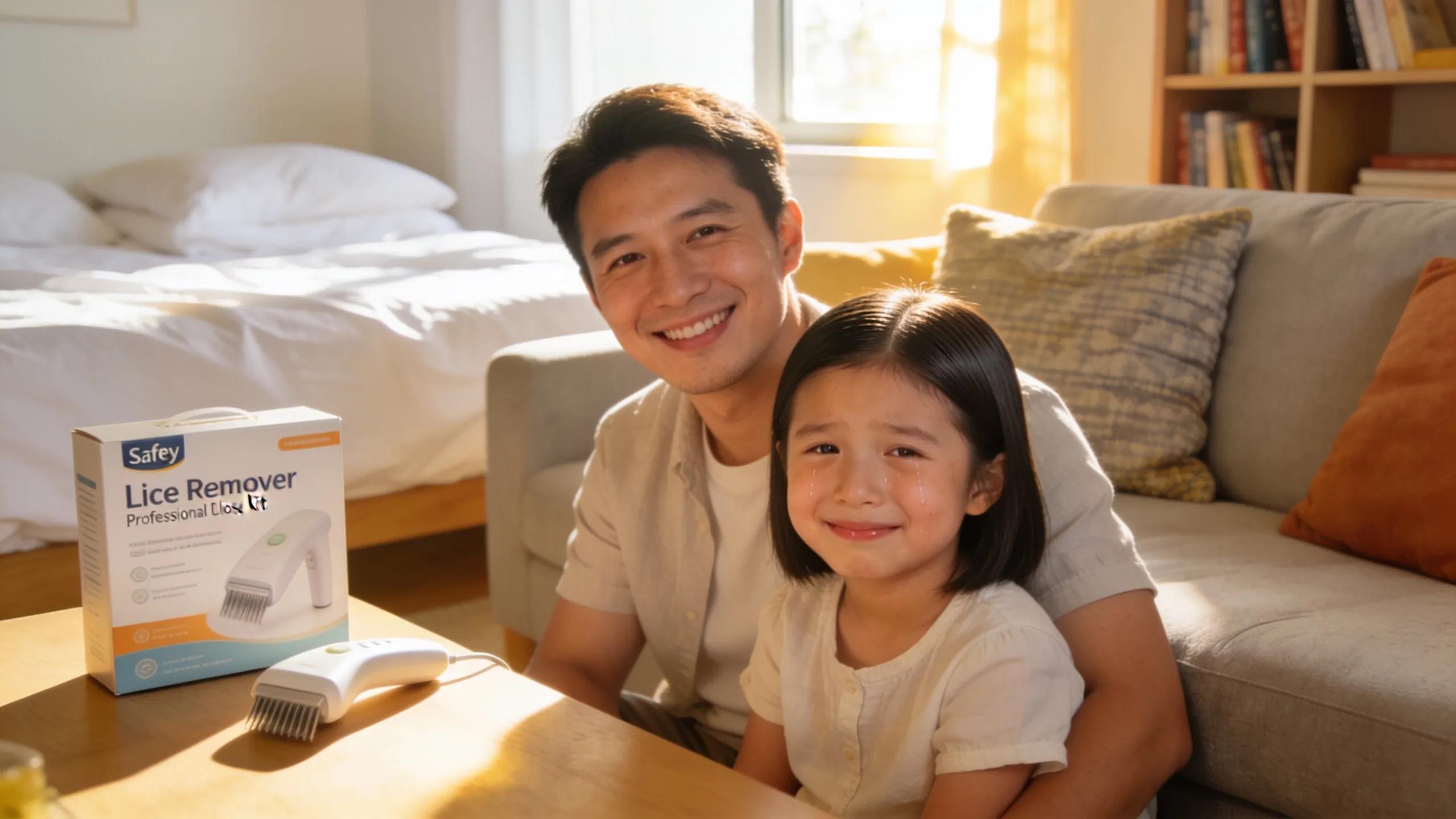 Professional lice remover offering same-day, non-toxic treatment in an Atlanta home