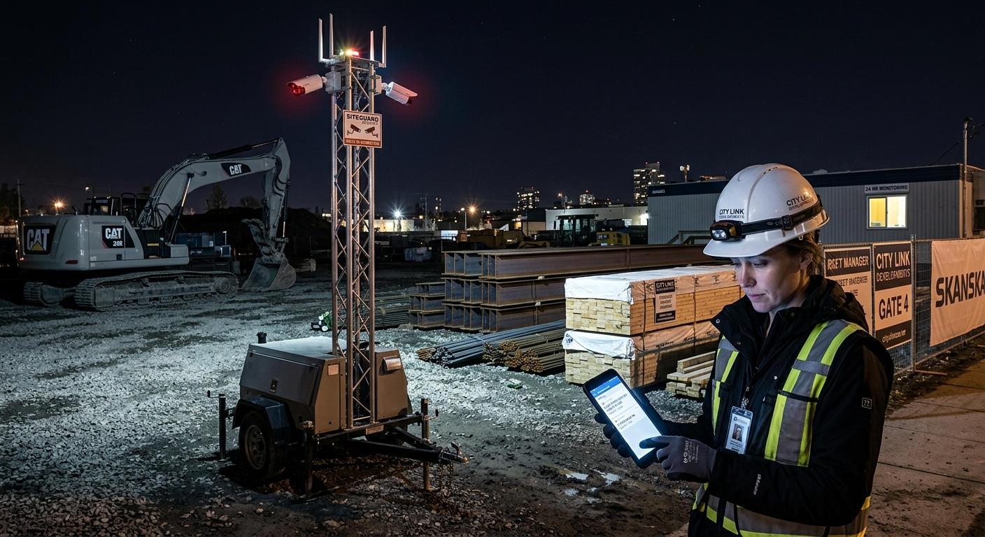 Round-the-Clock Monitoring for Equipment, Materials, and Worker Safety