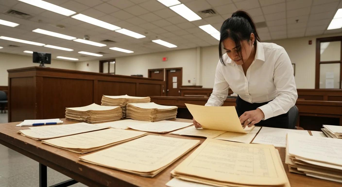 Reviewing county public records during a title search Reviewing county public records during a title search