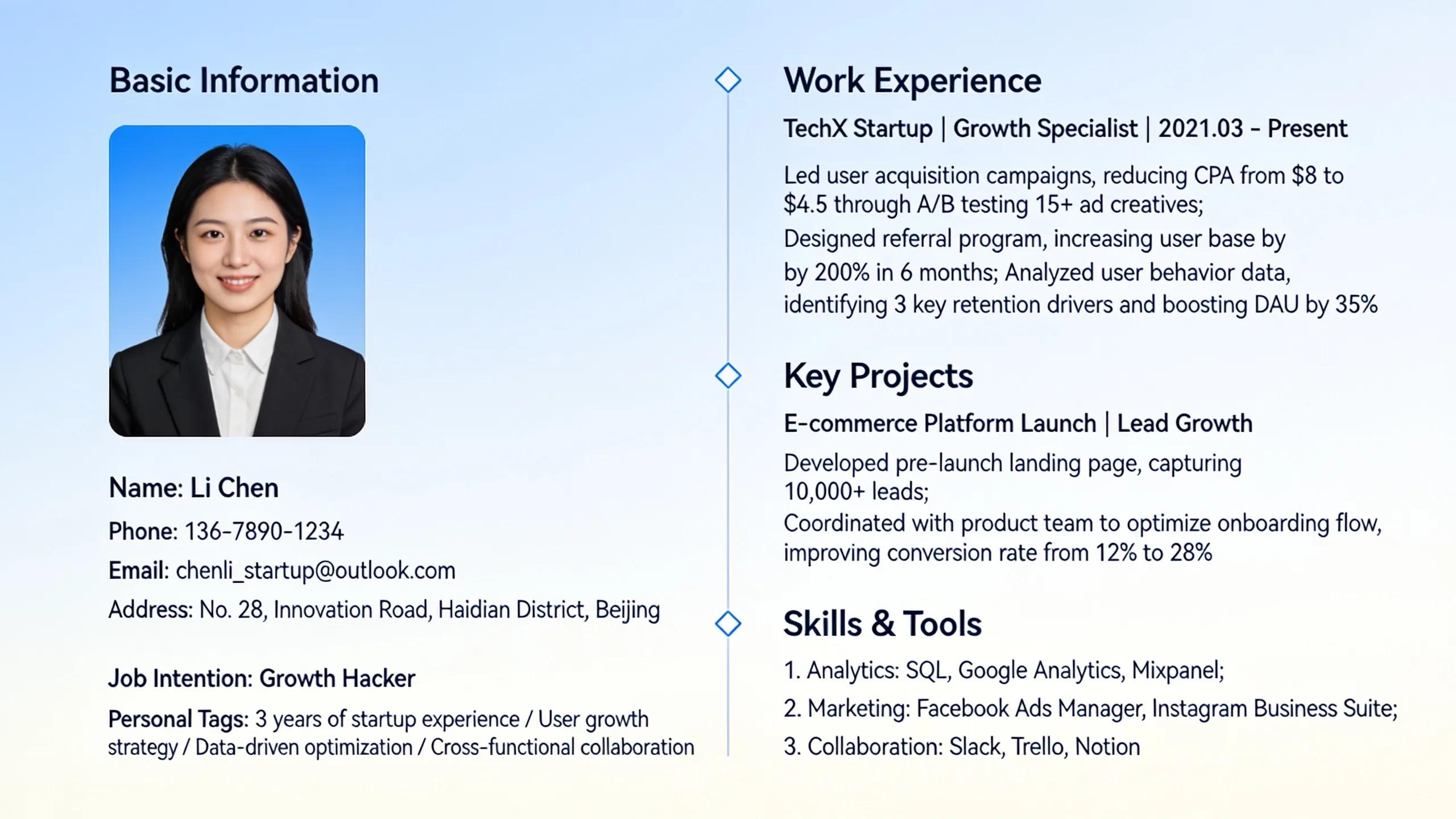 Startup Resume Optimization for Tech Roles 2 Optimizing a resume for startups requires shifting focus from job duties to measurable outcomes