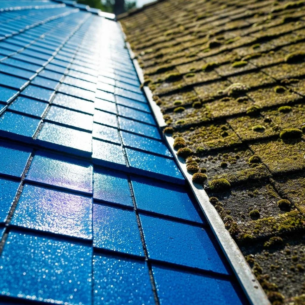 Eco-friendly pressure washing products in a natural setting, emphasizing sustainability