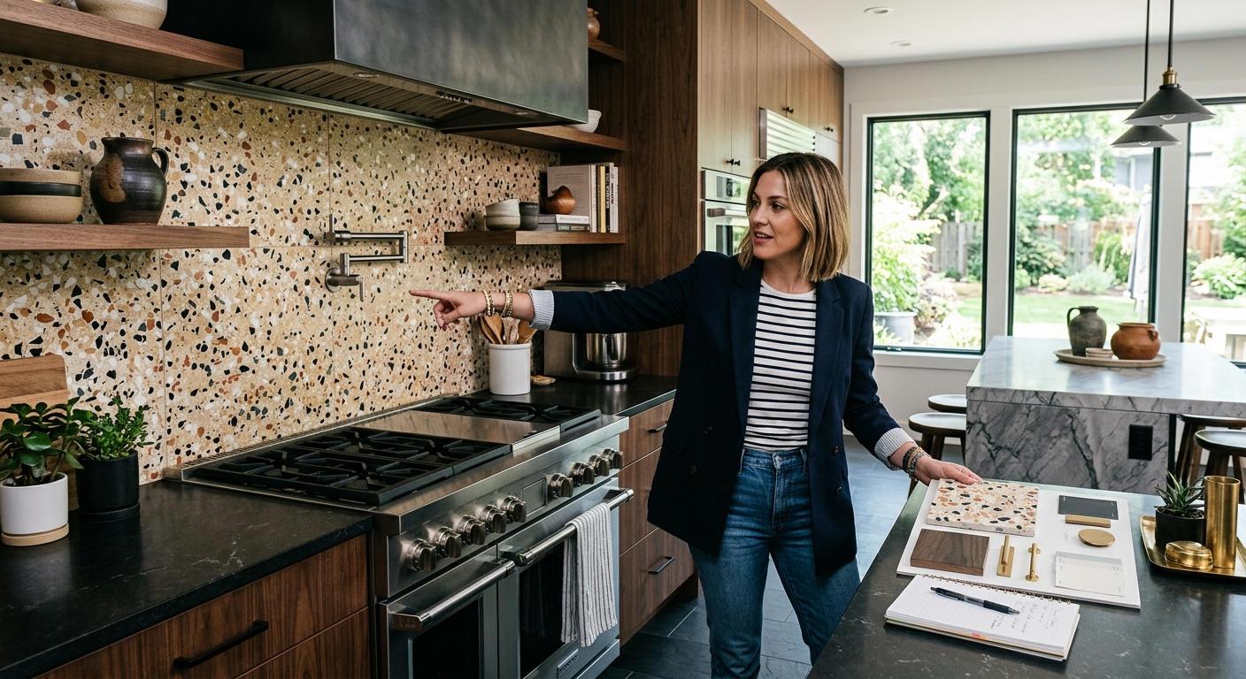 Creating a Cohesive Look with a Terrazzo Backsplash