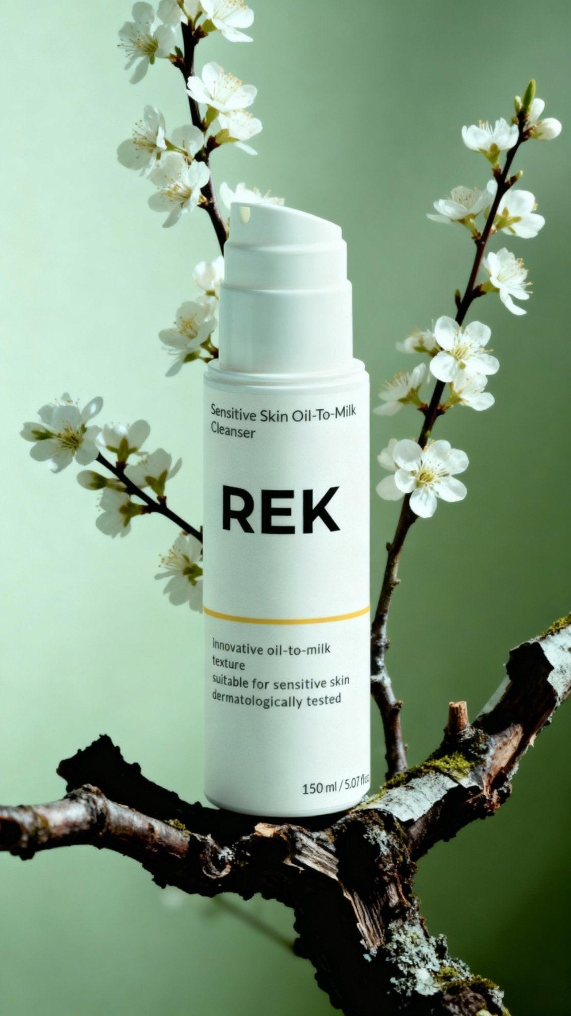 Discover the REK Cosmetics Oil-To-Milk Cleanser Designed for Sensitive Skin