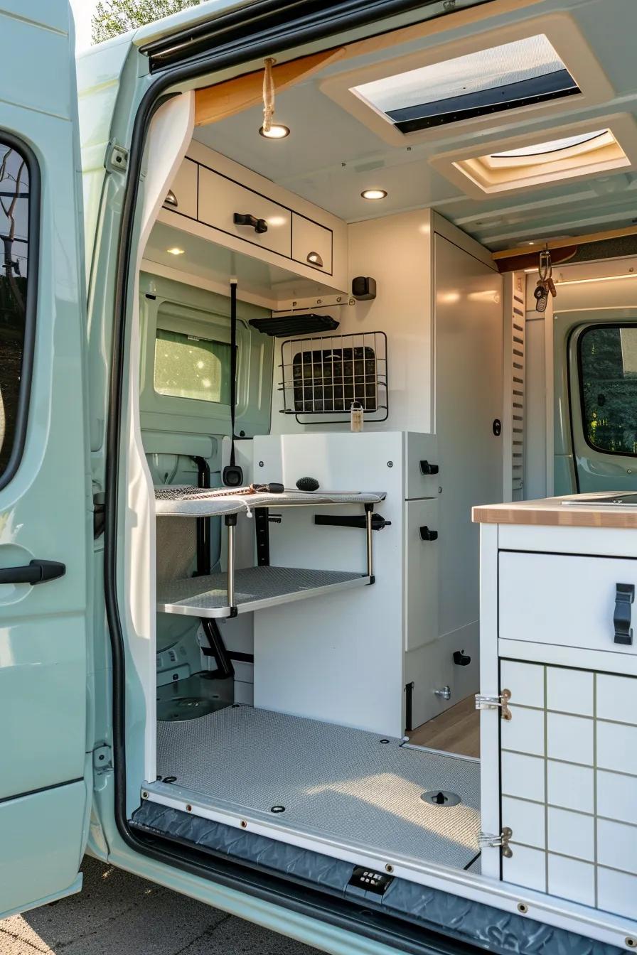 Convenient mobile dog grooming van offering professional pet care right at your doorstep, highlighting the ease of at-home service