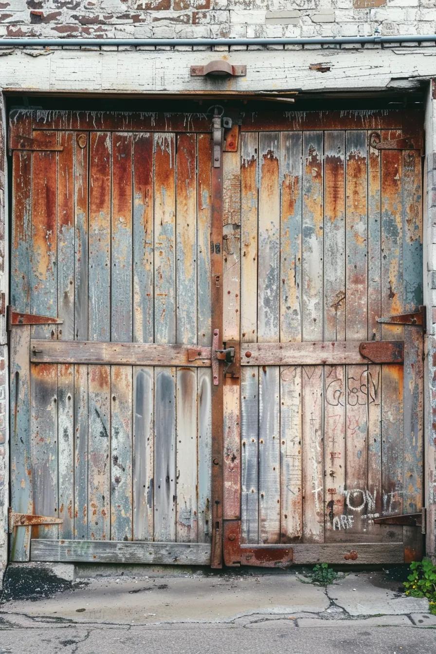 Visual representation of common garage door problems including broken springs and off-track doors