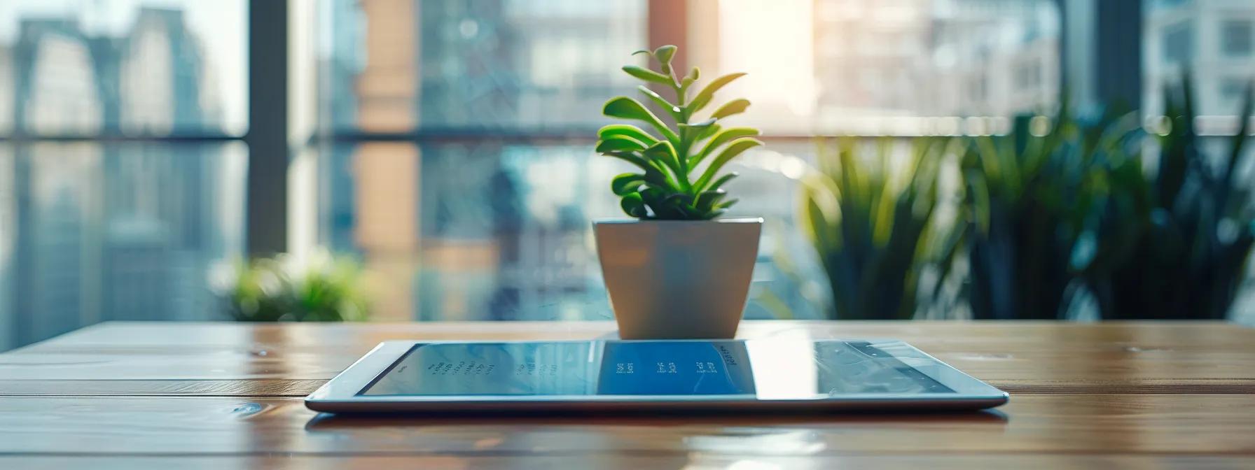 Pricing comparison for window cleaning services displayed on a tablet