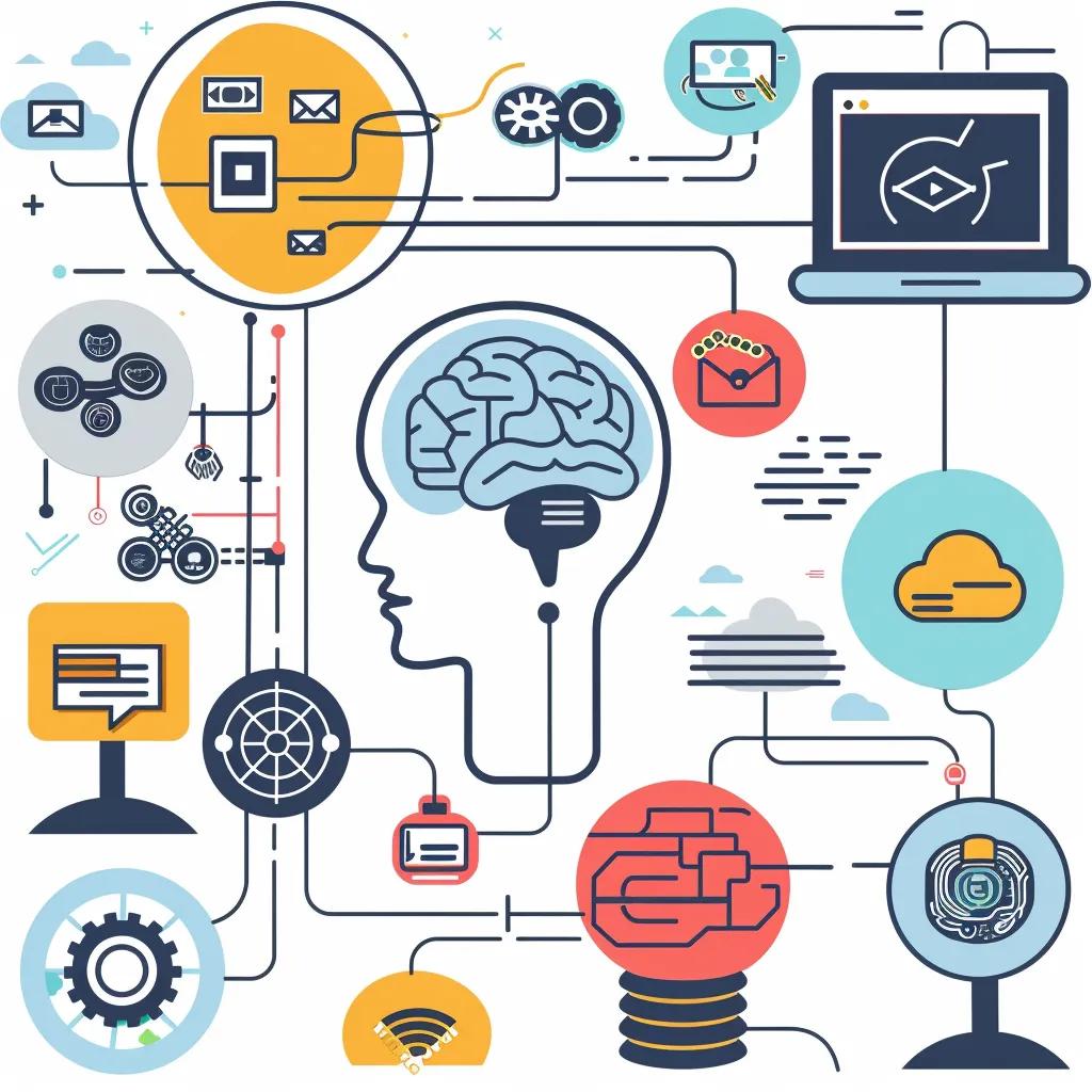 Illustration of different types of AI chatbots highlighting their unique characteristics