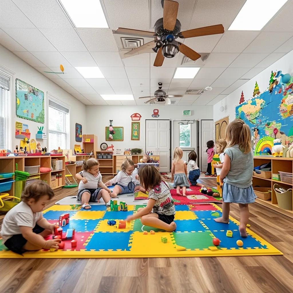 Chroma Academy preschool classroom with children engaged in learning activities